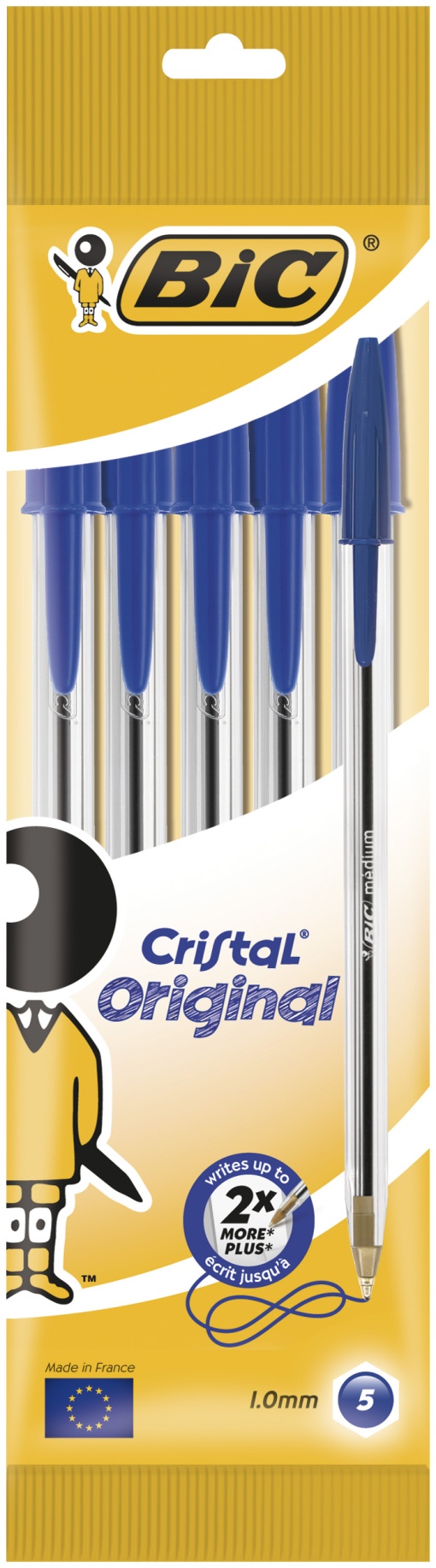 Esferográfica BIC Cristal Azul com 5