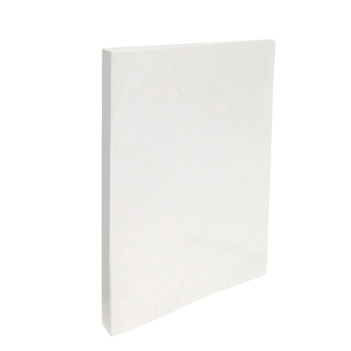ROMA 3131 Cromolux A4 binder, 10mm spine, white, high-gloss 300g cardstock, with hardware and tab.