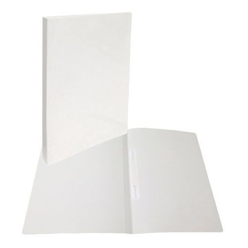 ROMA 3132 Cromolux A4 binder, 20 mm spine, white, high-gloss 300 g cardstock, with hardware/slides.