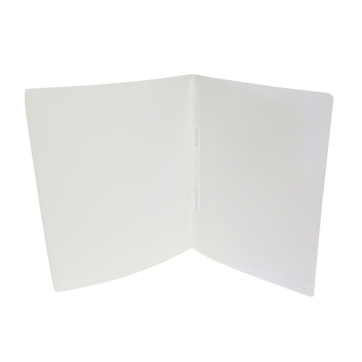 ROMA 3132 Cromolux A4 binder, 20 mm spine, white, high-gloss 300 g cardstock, with hardware/slides.