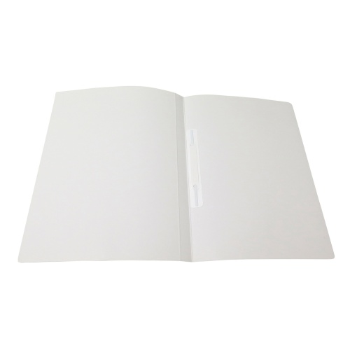 ROMA 3132 Cromolux A4 binder, 20 mm spine, white, high-gloss 300 g cardstock, with hardware/slides.