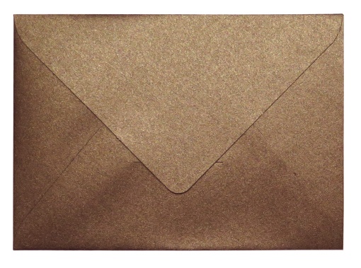 Envelope Metalizado SIMPLY B6 120x176mm Bronze com 10