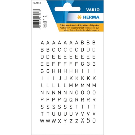 Autocolantes HERMA VARIO letras A-Z 4154