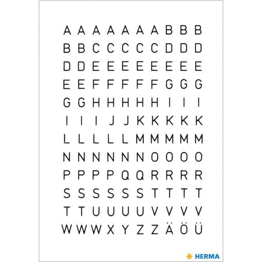 Autocolantes HERMA VARIO letras A-Z 4154