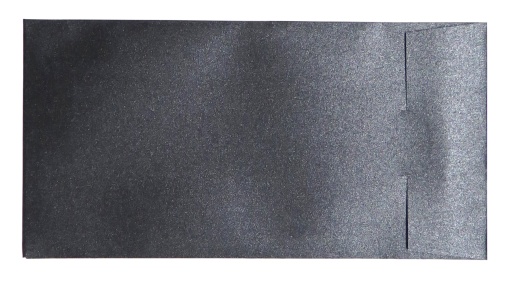 Envelope Metalizado SIMPLY Design DL 110x220mm Antracite Abertura Lateral com 10