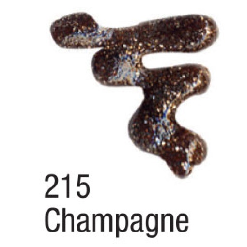 Tinta Dimensional Glitter ACRILEX Relevo 3D Champagne 215 35ml