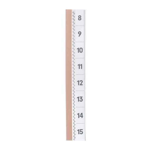 Index DURABLE 10x20mm colorless - 5 strips