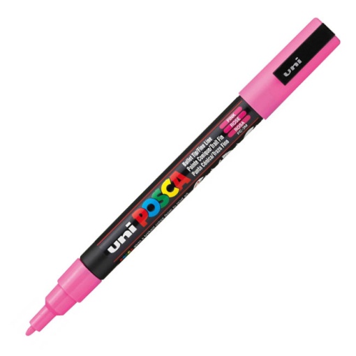 Marcador UNI Posca Pc-3m fino 0,9-1,3mm rosa 13