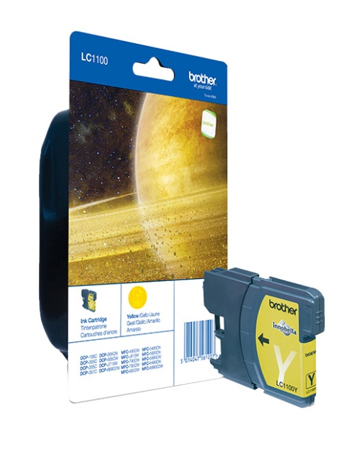 Tinteiro BROTHER LC1100 Y Amarelo