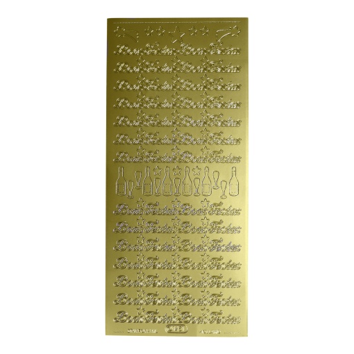 Autocolantes STARFORM Boas Festas Dourado