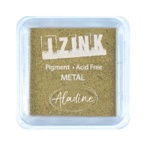 Almofada de Carimbo ALADINE Izink Metal Ouro 5x5cm