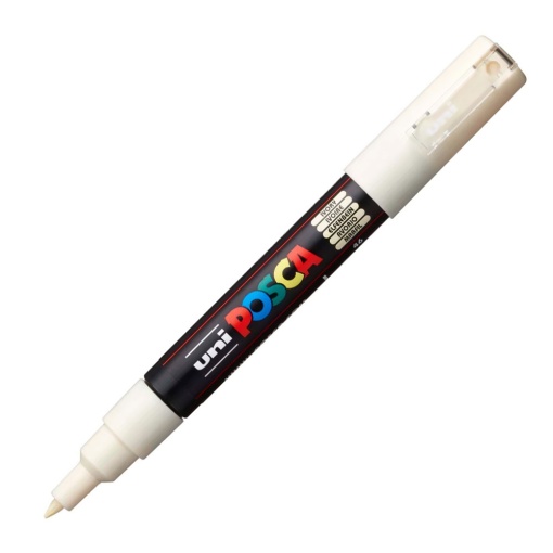Marcador UNI Posca Pc-1m extra fino 0,7mm marfim 46