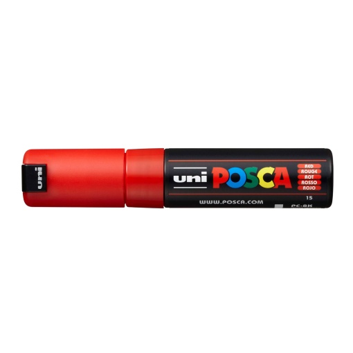 POSCA PC-8K Thick Marker, 8mm, 15 Red