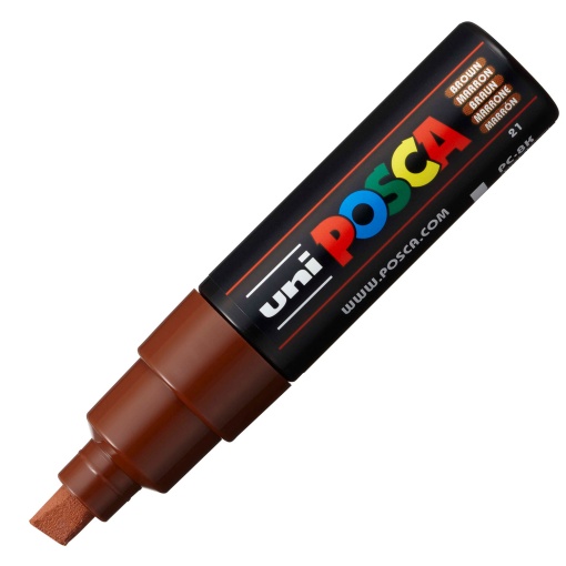 Marcador UNI Posca Pc-8k grosso 8mm castanho 21