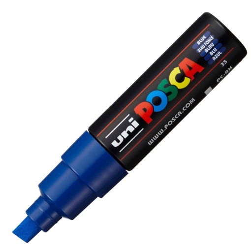 Marcador UNI Posca Pc-8k grosso 8mm azul 33