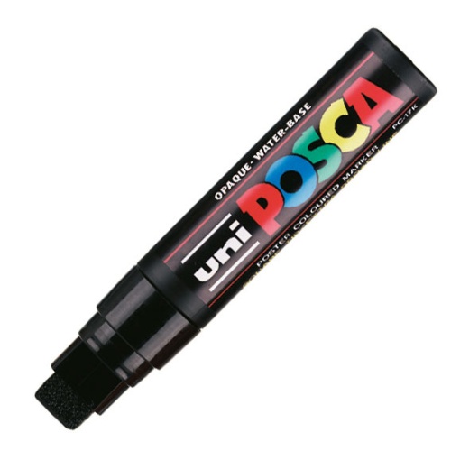 Marcador UNI Posca Pc-17k extra grosso 15mm preto 24