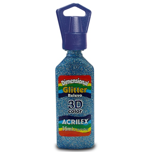 Tinta Dimensional Glitter ACRILEX Relevo 3D Céu 221 35ml