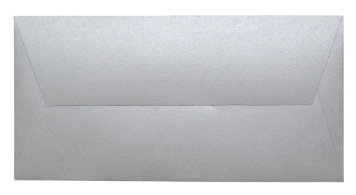 Envelope Metalizado SIMPLY DL 110x220mm Prateado com 10