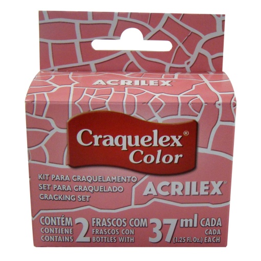 Kit Craquelador ACRILEX Rosa Chá 567 37ml