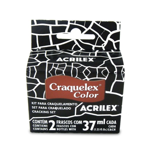 Kit Craquelador ACRILEX Preto 520 37ml