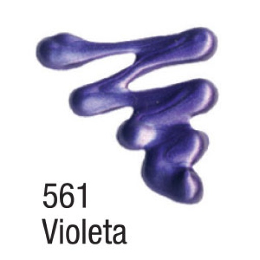 Tinta Dimensional Metallic ACRILEX Relevo 3D Violeta 561 35ml