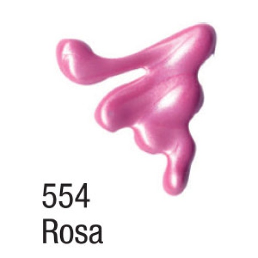Tinta Dimensional Metallic ACRILEX Relevo 3D Rosa 554 35ml