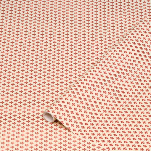 Película Adesiva D-C-FIX 45cmx15m Flor de Lis Vermelho 200-2058