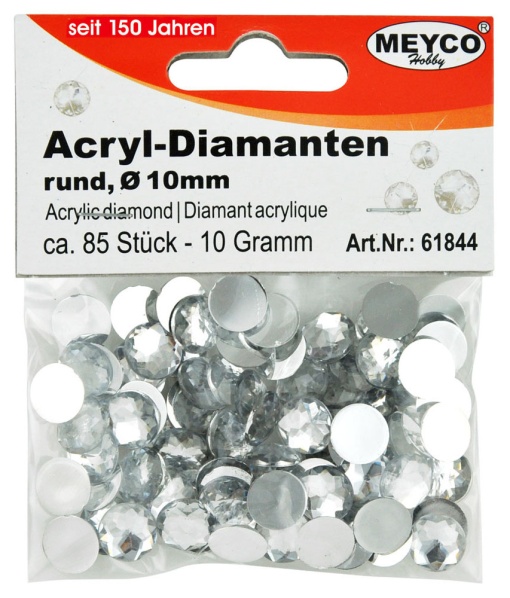 Pedras de Cristal 10mm MEYCO com 85 unidades