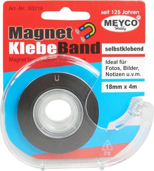 Fita Magnética Adesiva com Desenrolador 4mx18mm MEYCO