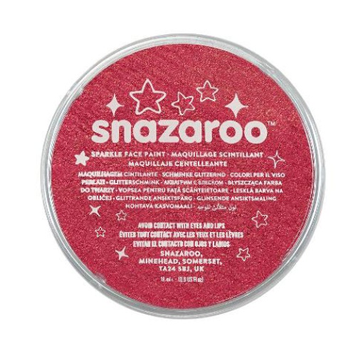 Pintura Facial SNAZAROO Cintilante Vermelho 18ml