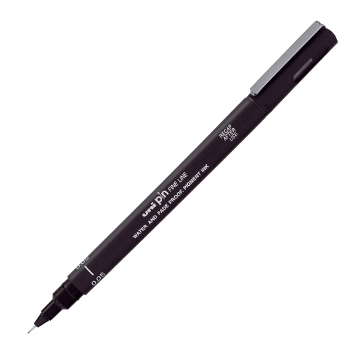 Fineliner UNI Pin Pigment 0,05mm Preto 200