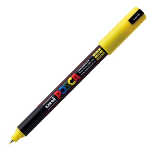Marcador UNI Posca Pc-1mr extra fino 0,7mm amarelo 2