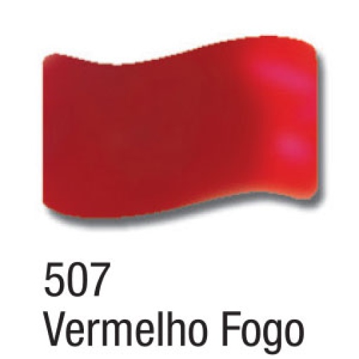 Verniz vitral ACRILEX vermelho fogo 507 37ml