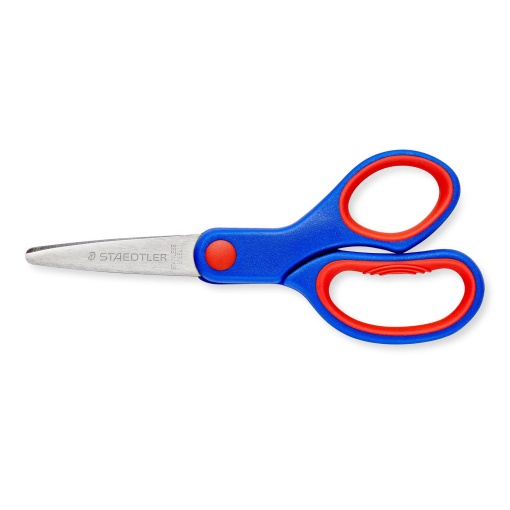 Tesoura escolar 14cm redonda Staedtler Noris Club 14cm azul