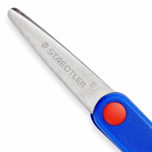 Tesoura escolar 14cm redonda Staedtler Noris Club 14cm azul