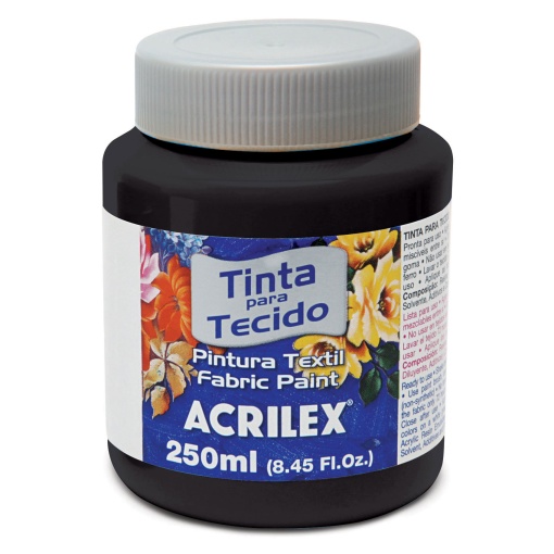 Tinta para Tecido ACRILEX Preto 520 250ml