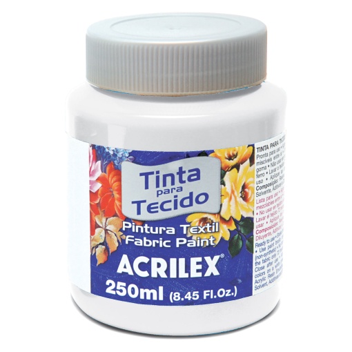 Tinta para Tecido ACRILEX Branco 519 250ml