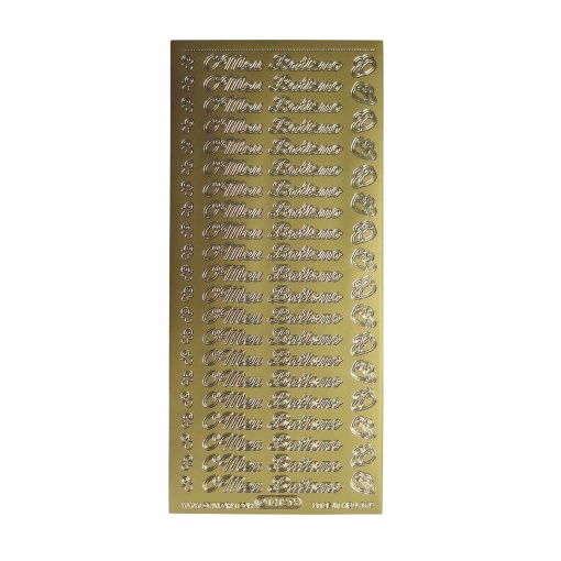 Autocolantes STARFORM Baptismo Dourado