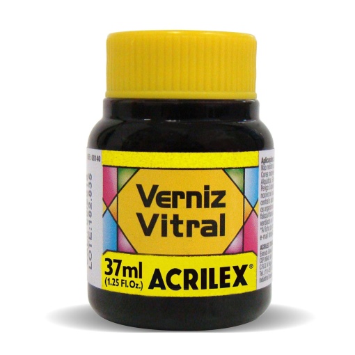 Verniz Vitral ACRILEX Amarelo Ouro 505 37ml