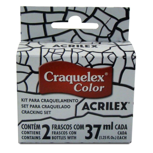 Kit Craquelador ACRILEX Branco 519 37ml