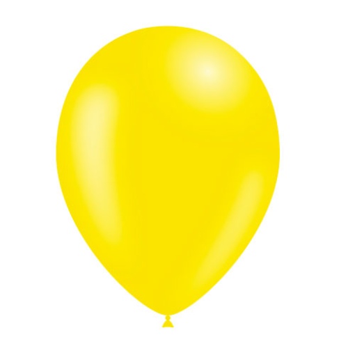 Balão de látex 28cm 11ö amarelo limão (100 unidades) BALLOONIA