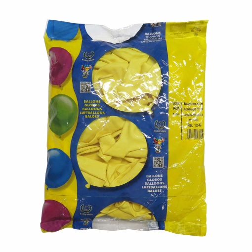 Balão de látex 28cm 11ö amarelo limão (100 unidades) BALLOONIA