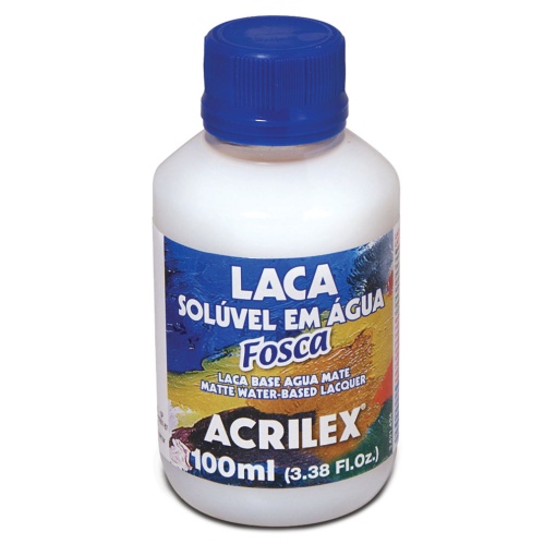 Laca Solúvel em Água ACRILEX 100ml Fosca