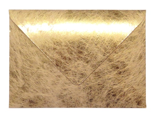 Envelope Metalizado SIMPLY Fabric B6 120x176mm Ouro com 10