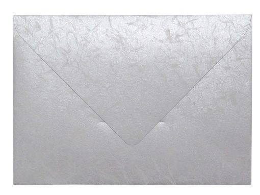 Envelope Metalizado SIMPLY Design B6 120x176mm Prateado Branco com 10
