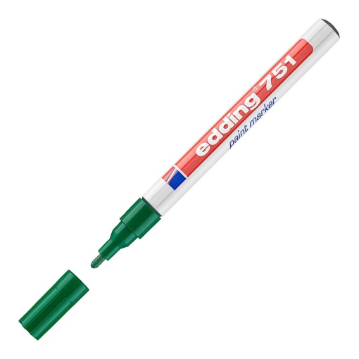 Marcador EDDING 751 1-2mm verde
