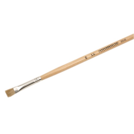 Pincel espatulado LG nº 6 pelo natural cabo longo
