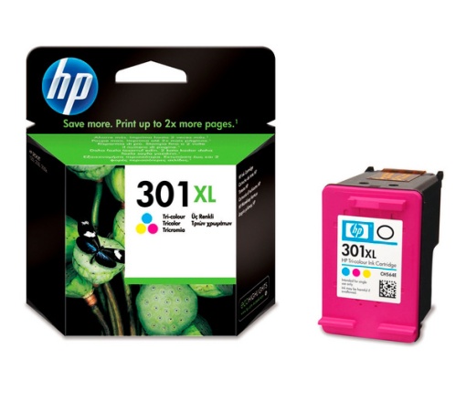 Tinteiro HP 301XL Cores CH564EE 2050 Alta Capacidade