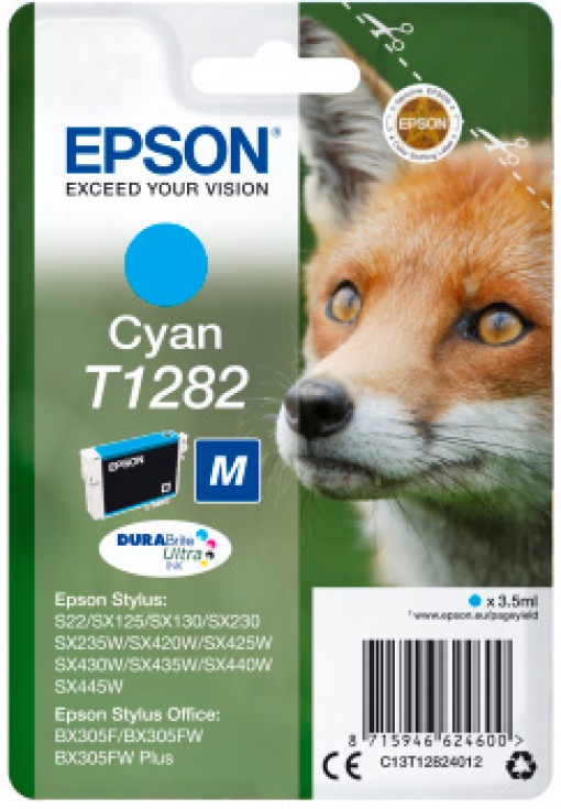 Tinteiro EPSON T1282 Azul S22/SX125/420W/425W