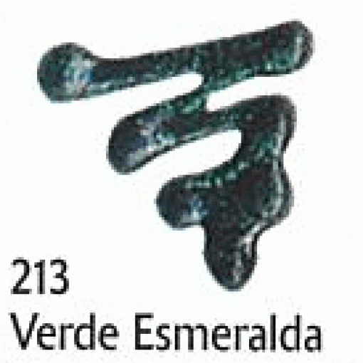 Tinta dimensional glitter ACRILEX relevo 3D verde esmeralda 213 35 ml